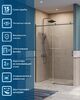 Душевая дверь BelBagno SOFT_CLOSE-2-BF-1-140-C-GM, стекло прозрачное, регулировка 138,5-140,5 см