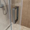 Душевая дверь BelBagno SOFT_CLOSE-2-BF-1-140-C-GM, стекло прозрачное, регулировка 138,5-140,5 см