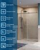 Душевая дверь BelBagno SOFT_CLOSE-2-BF-1-160-C-GM, стекло прозрачное, регулировка 158,5-160,5 см