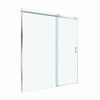 Душевая дверь BelBagno SOFT_CLOSE-2-BF-1-180-C-Cr, стекло прозрачное, регулировка 178,5-180,5 см