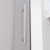 Душевая дверь Veconi Premium Alassio CH, 1400х2000, хром, стекло прозрачное осветленное, регулировка 139-140 см