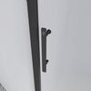 Душевая дверь Veconi Evo 100 B, 1700x1950, черный матовый, стекло прозрачное, регулировка 167-171 см
