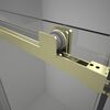 Душевая дверь Veconi Vianno VN-75G, 1200x2000, золото брашинг, стекло прозрачное, регулировка 1180-1190 мм