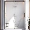 Душевая дверь Veconi Vianno VN-75B, 1700x2000, черный матовый, стекло прозрачное, регулировка 1680-1690 мм