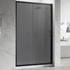 Душевая дверь Veconi Vianno VN-55BT, 1500x1950, Черный, стекло тонированное, регулировка 1490-1530 мм