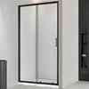 Душевая дверь Veconi Vianno VN-46B, 1300x1950, черный матовый, стекло прозрачное, регулировка 1290-1330 мм