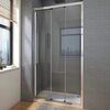 Душевая дверь Veconi Vianno VN-28, 900x1950, Хром, стекло прозрачное, регулировка 870-900 мм