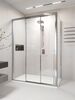 Душевой угол Veconi Premium Prato 300 SP CH-L, 1000х900x2000, хром, стекло прозрачное