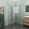 Душевой угол Veconi Rovigo RV-10, 1100x800x1950, хром, стекло прозрачное