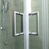 Душевой угол Veconi Rovigo RV-10, 1100x800x1950, хром, стекло прозрачное