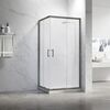 Душевой угол Veconi Rovigo RV-27GM, 900x900x1900, оружейная сталь, прозрачное стекло