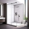 Душевой угол Veconi Rovigo RV-075B, 1400х1000х2000 черный матовый, стекло прозрачное