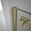 Душевой угол Veconi Rovigo RV-075G, 1400х1000х2000 золото брашинг, стекло прозрачное