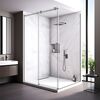 Душевой угол Veconi Rovigo RV-075GR, 1700х800х2000 графит брашинг, стекло прозрачное