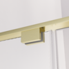 Душевой угол Veconi Premium Alassio SP G, 1300х1000x2000, брашированное золото, стекло прозрачное осветленное