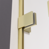 Душевой угол Veconi Premium Alassio SP G, 1400х800x2000, брашированное золото, стекло прозрачное осветленное