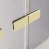 Душевой угол Veconi Premium Alassio SP G, 1500х800x2000, брашированное золото, стекло прозрачное осветленное