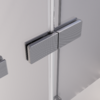 Душевой угол Veconi Premium Alassio SP GR, 1500х800x2000, брашированный графит, стекло прозрачное осветленное