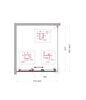 Душевой уголок BelBagno UNO-195-AHF-31-80/90-C-Cr, 80х90 см
