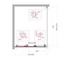 Душевой уголок BelBagno UNO-195-AHF-31-80/100-C-Cr, 80х100 см
