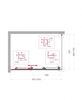Душевой уголок BelBagno UNO-195-AHF-31-100/70-C-Cr, 100х70 см