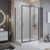 Душевой уголок Belbagno UNO-195-AH-1-140/100-C-NERO, 140х100 см