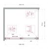 Душевой уголок Belbagno SOFT_CLOSE-1-AH-1-110/90-C-Cr, 110х90 см