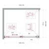 Душевой уголок Belbagno SOFT_CLOSE-1-AH-1-110/90-C-GM, 110х90 см