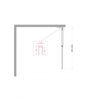 Душевая перегородка Belbagno UNO-L-1-TB-90-GR-GM