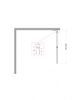 Душевая перегородка Belbagno UNO-L-1-TB-80-GR-Cr