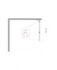 Душевая перегородка Belbagno UNO-L-1-TB-70-C-Cr