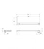 Душевая перегородка Belbagno UNO-L-1-TB-100-FL-GM
