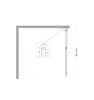 Душевая перегородка Belbagno UNO-L-1-TB-100-FL-GM