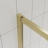 Душевой угол Veconi Evo 300 G, 1100х900x1950, золото брашинг, прозрачное стекло