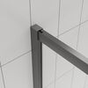 Душевой угол Veconi Evo 300 GR, 900х900x1950, графит брашинг, тонированное матовое стекло