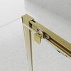 Душевой угол Veconi Evo 100SP G 1000х1200x1950, золото брашинг, прозрачное стекло