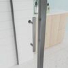 Душевой угол Veconi Evo 100SP GR 1300х1000x1950, графит брашинг, прозрачное стекло