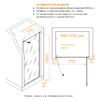 Душевая дверь RGW PA-03B 90x195 см, стекло Тонированное, регулировка 880-930 мм