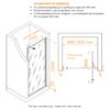 Душевая дверь RGW SV-05-2 90x200 см, стекло Прозрачное, регулировка 880-920 мм