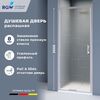 Душевая дверь RGW SV-05-2 100x200 см, стекло Рисунок - матовый принт, регулировка 980-1020 мм