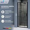 Душевая дверь RGW SV-05-2B 100x200 см, стекло Рисунок- черный матовый принт, регулировка 980-1020 мм