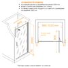 Душевая дверь RGW SV-05-2B 100x200 см, стекло Тонированное, регулировка 980-1020 мм