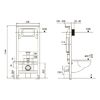 Инсталляция S401110 TECEspring комплект 4 в 1 Застенный модуль,панель смыва с круглыми кнопками, цвет белый глянцевый