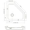 Душевой уголок Veconi RV36-80-01-C5 80х80 стекло прозрачное