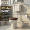 Унитаз Magliezza Retro с бачком на средней трубе цвет хром (сидение заказывается дополнительно))