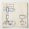 Унитаз Magliezza Retro с бачком на средней трубе цвет хром (сидение заказывается дополнительно))