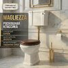 Унитаз Magliezza Retro с бачком на средней трубе цвет золото (сидение заказывается дополнительно)