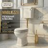 Унитаз Magliezza Retro с бачком на средней трубе цвет золото (сидение заказывается дополнительно)