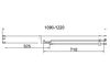 Душевая дверь Vincea Экстенза (Extenza) VDP-4EX1112CLBN 120x195 см, профиль никель. Размер регулировки 1090-1220 мм