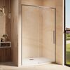 Душевая дверь Vincea Ультима (Ultima) VDS-7UL130CLGM 130x200 см, профиль вороненая сталь. Размер регулировки 1290-1310 мм